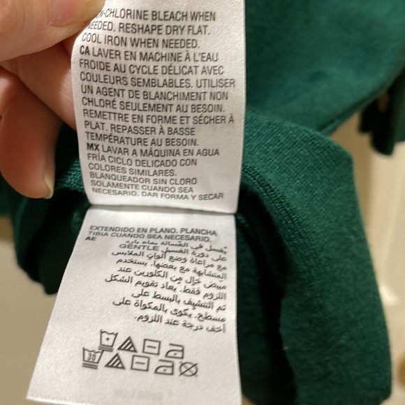 Alfani green batwing sweater (sz s) - Picture 7 of 8